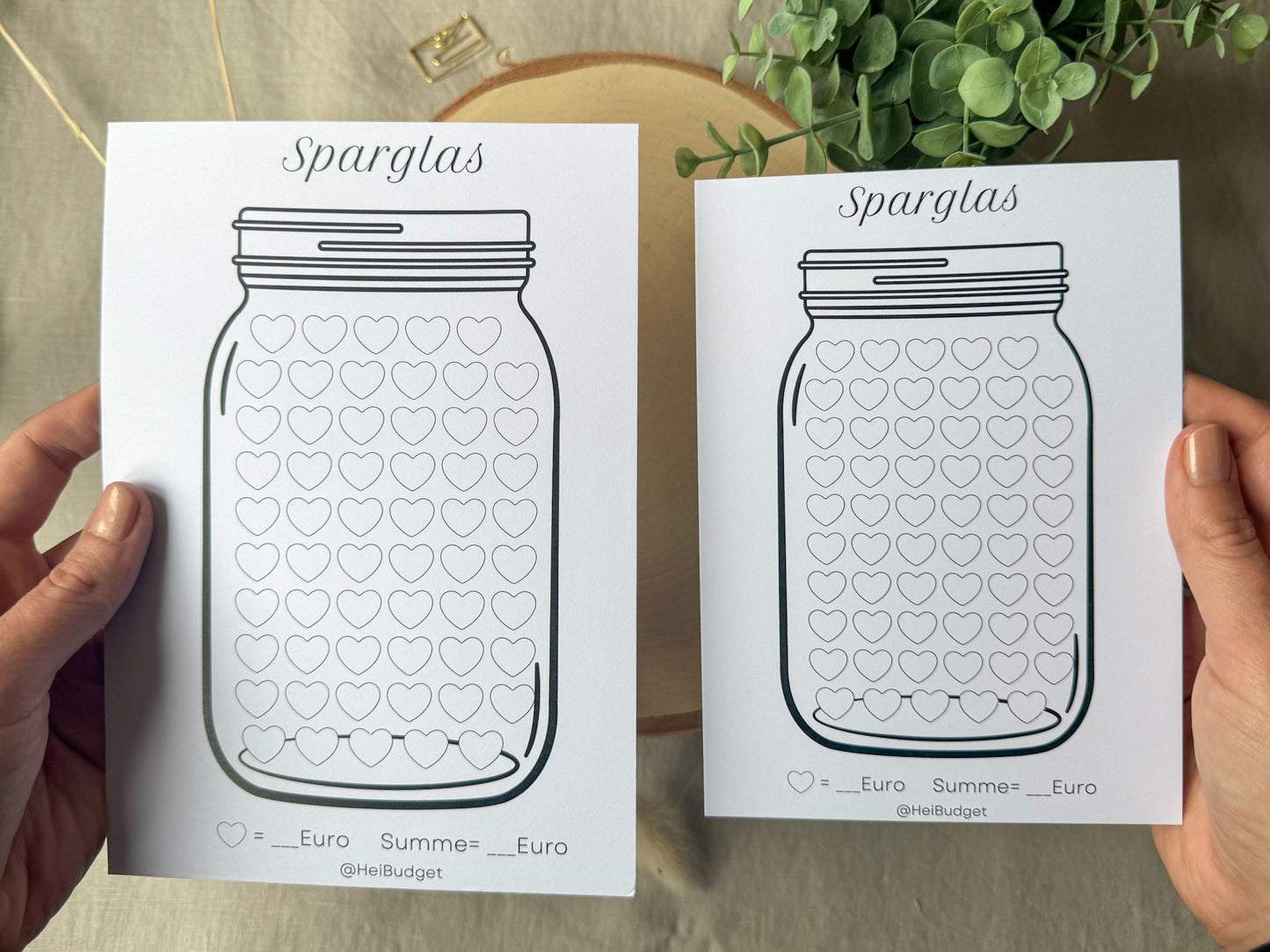 Oopsie Sparglas A5 minimalistisch
