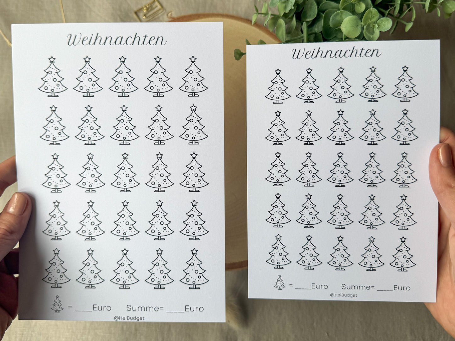 Weihnachten A5 minimalistisch