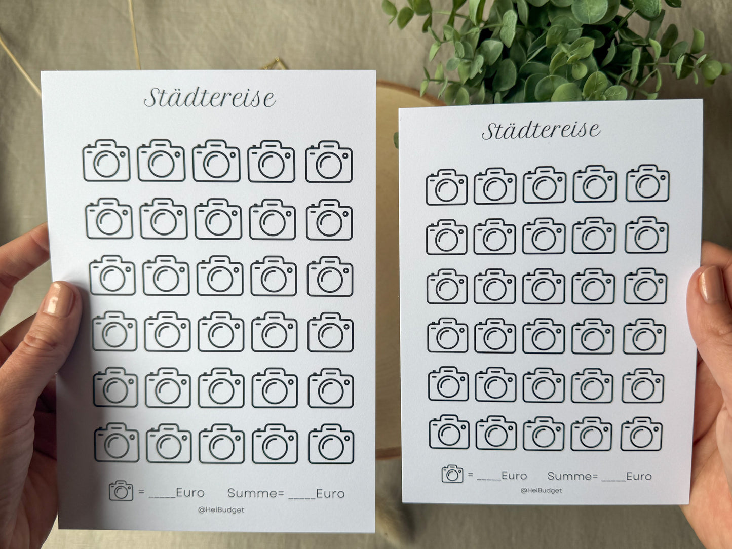 Städtereise A5 minimalistisch