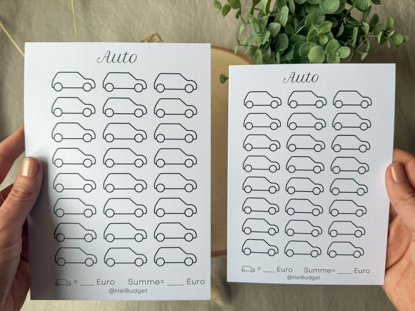 Auto A5 minimalistisch