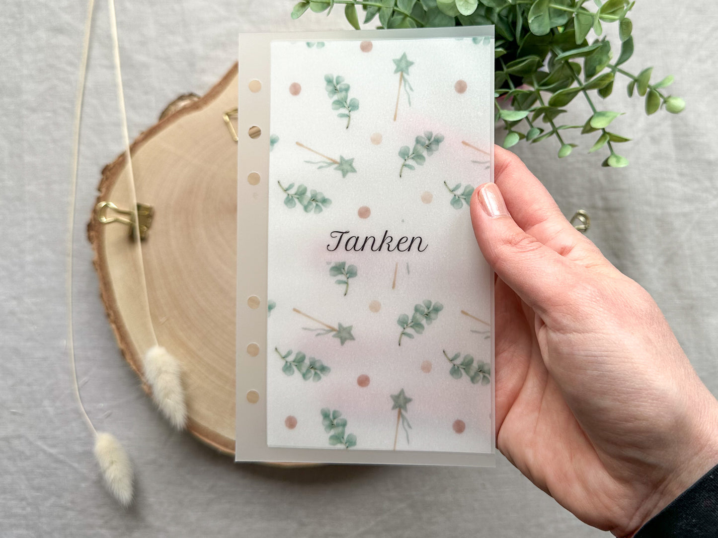 Budgetumschlag Winter A6 MIT Beschriftung