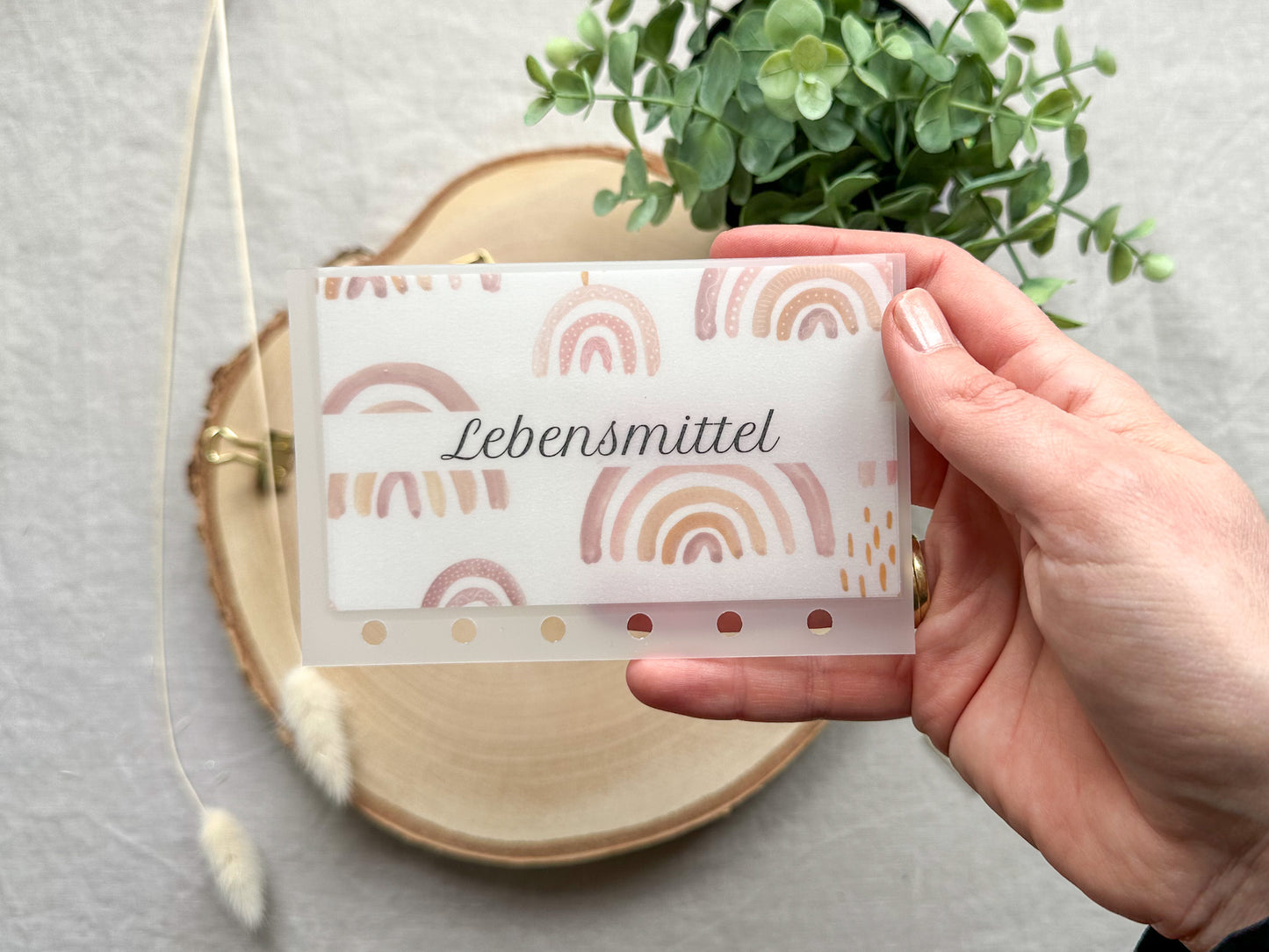 Budgetumschläge A7 mit Beschriftung Lebensmittel