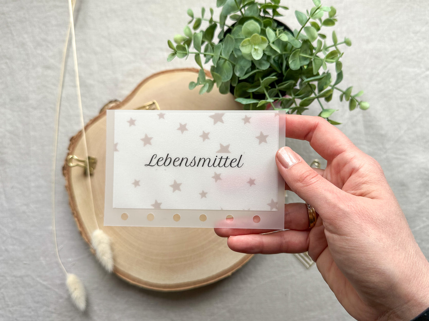 Budgetumschläge A7 mit Beschriftung Lebensmittel