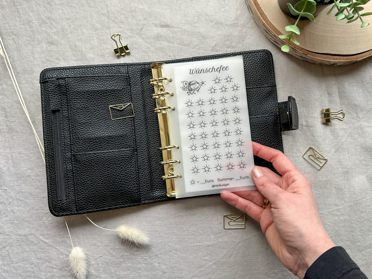 Wünschefee als Budgetumschlag
