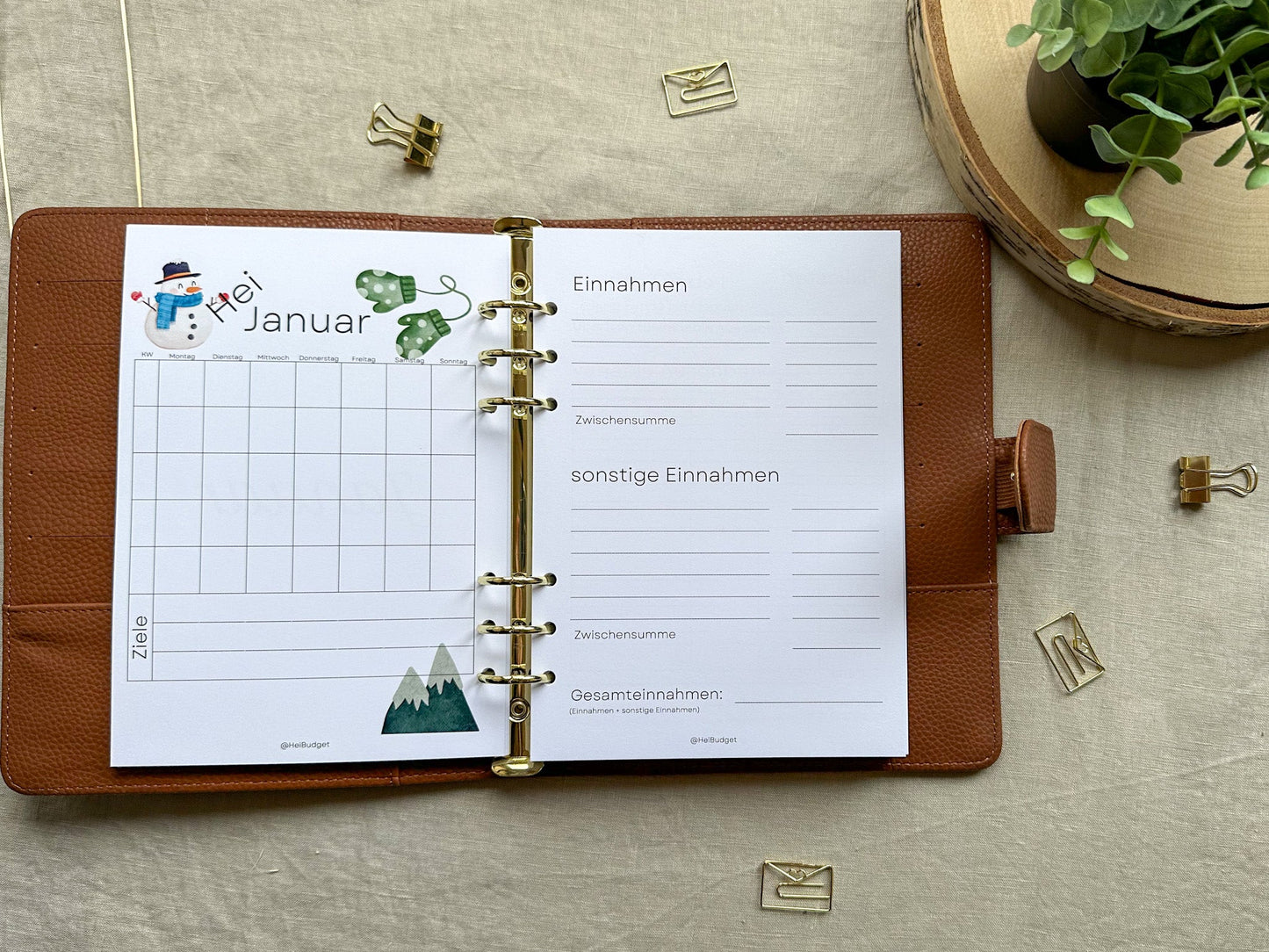 Oopsie Budgetplaner - Haushaltsbuch - Budgetieren - Mein Budget - Familienbudget
