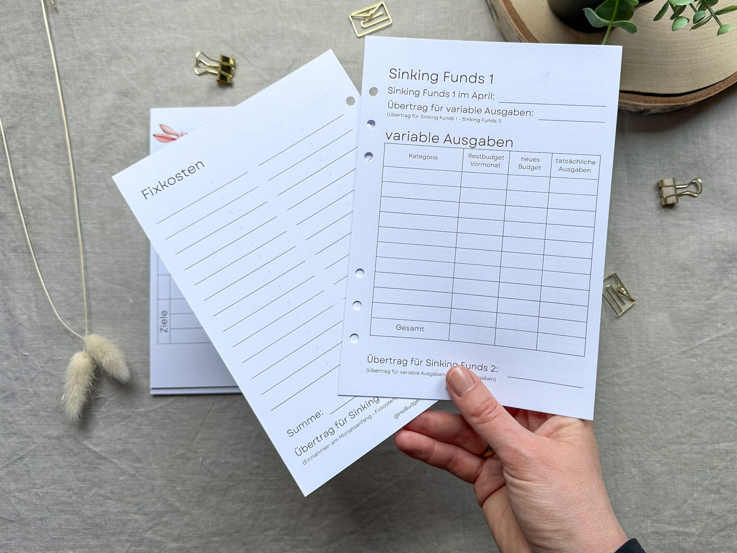 Oopsie Budgetplaner - Haushaltsbuch - Budgetieren - Mein Budget - Familienbudget