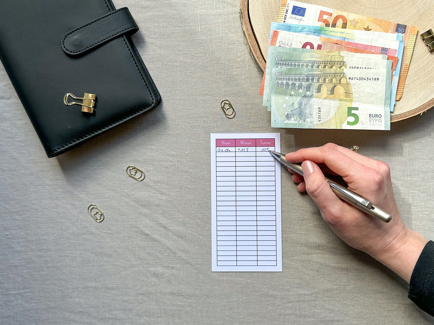 2500 Euro Challenge A6 minimalistisch