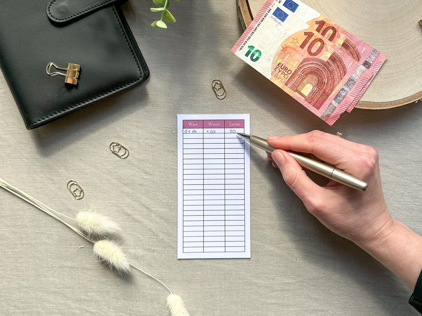 Sparglas A6 minimalistisch