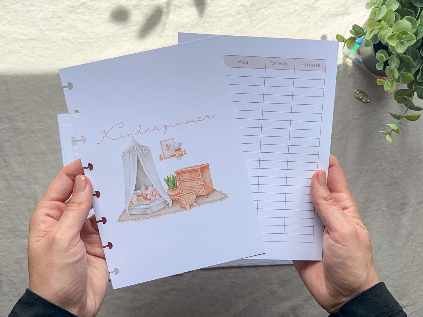 Sparchallenge Baby A5 minimalistisch
