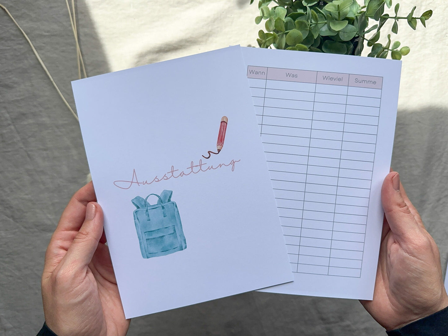 Sinking Fund Buch Einschulung A5 minimalistisch