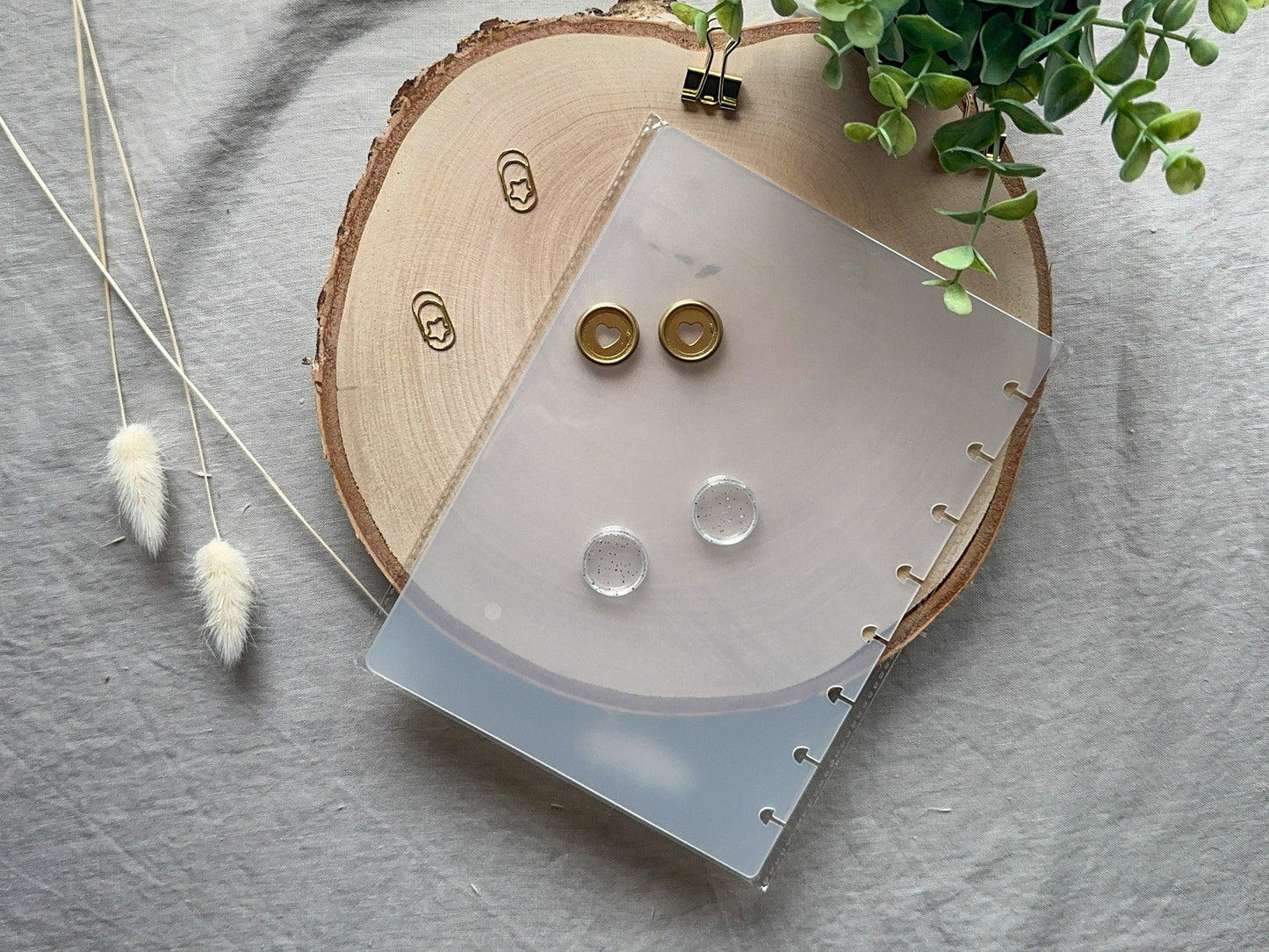 2 semi-transparente Cover für Discbound System in A5