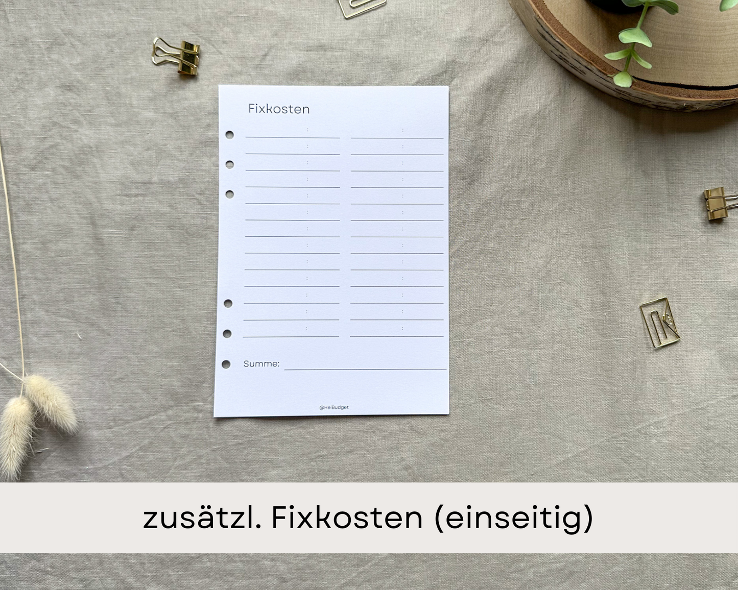 Zusatzeinlagen zum Budgetplaner
