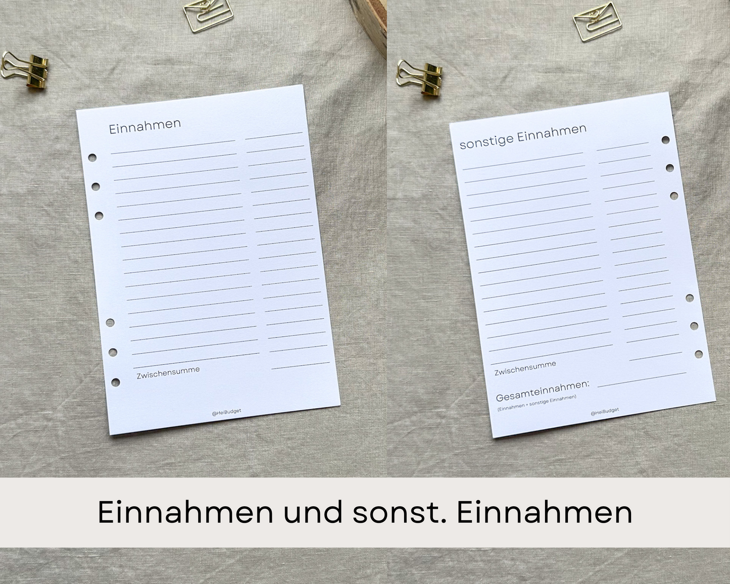 Zusatzeinlagen zum Budgetplaner