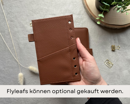 Budget Binder A6 in braun mit goldenen Ringen - Budgetbinder - Planer