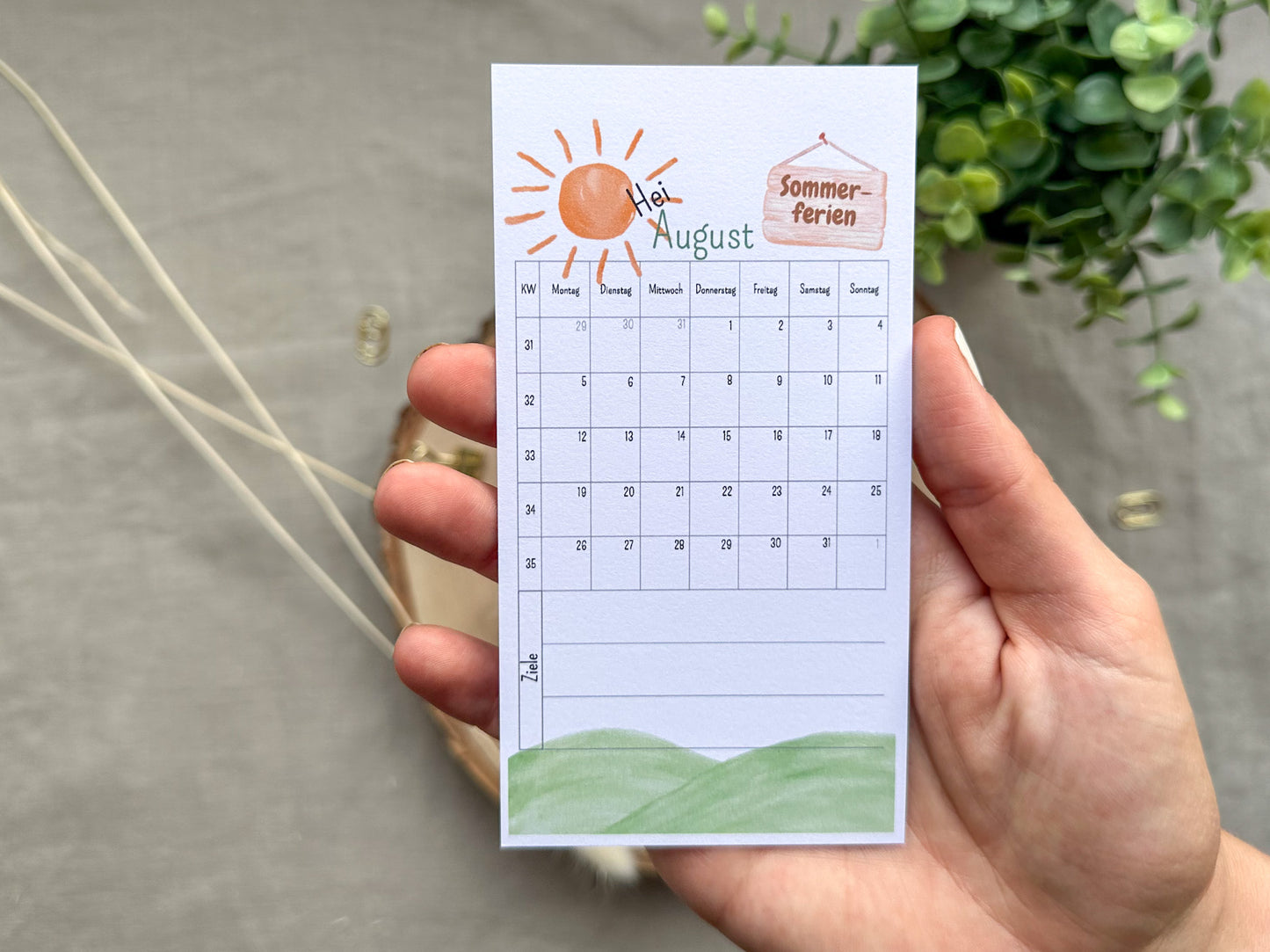 Monatskalender A6