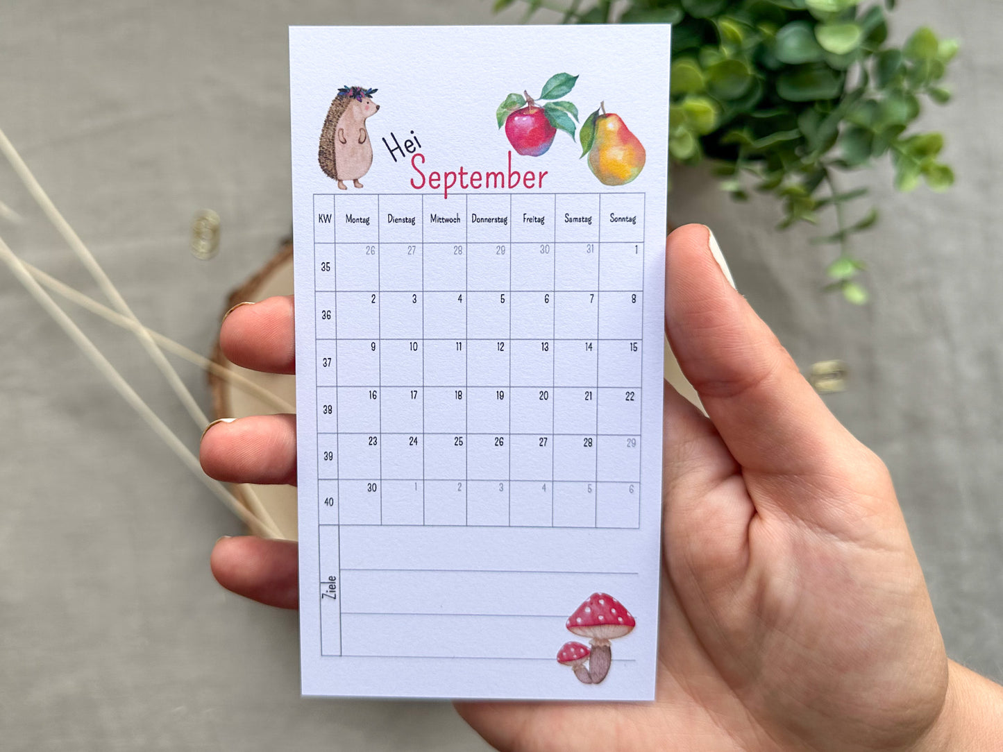 Monatskalender A6