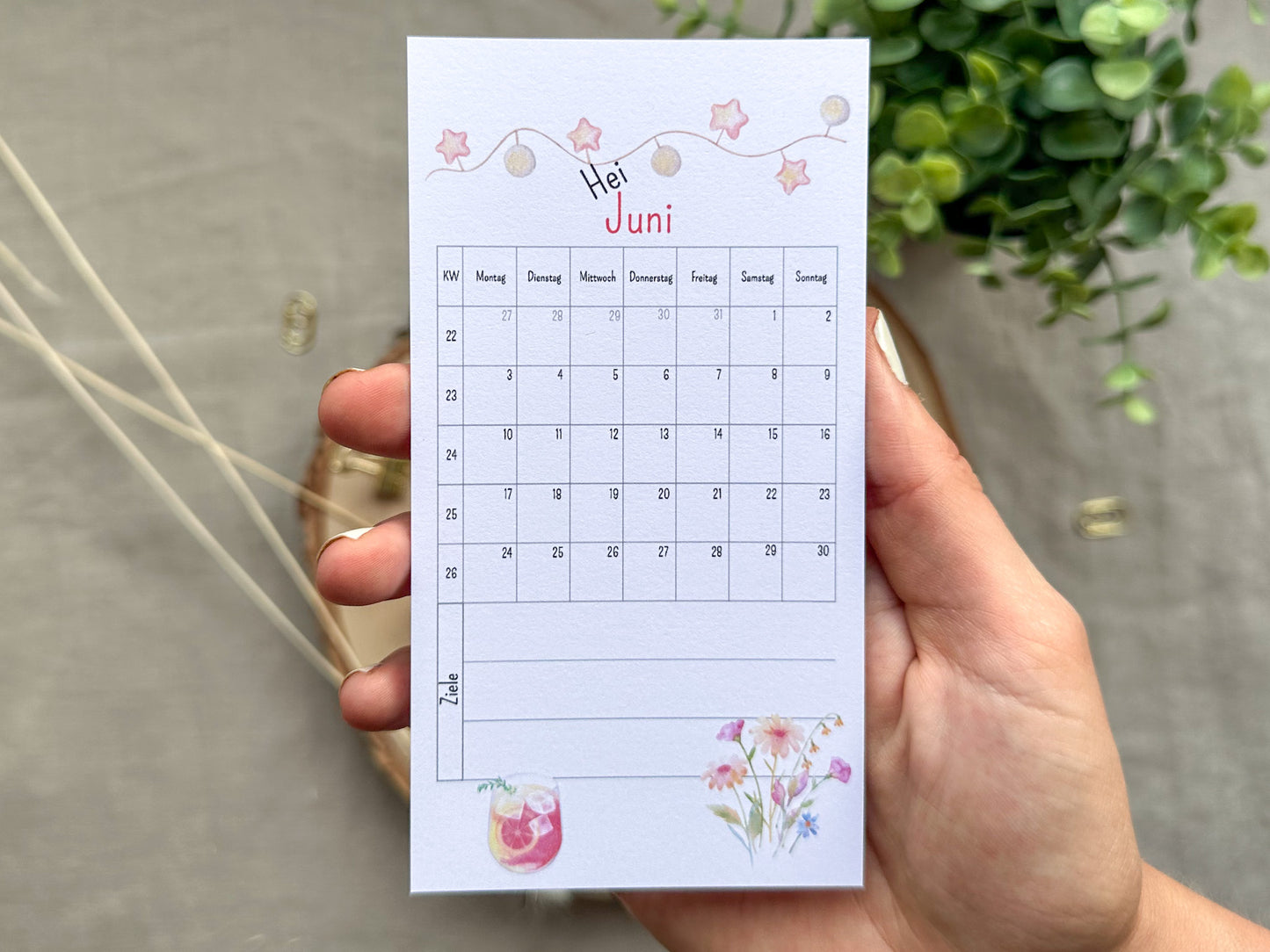 Monatskalender A6