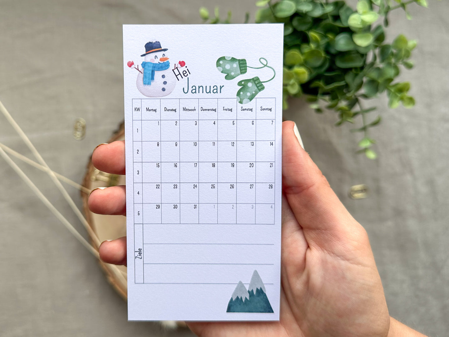 Monatskalender A6