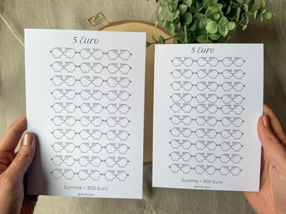 Oopsie 5 Euro Challenge A5 minimalistisch