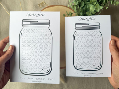 Sparglas A5 minimalistisch