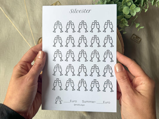 Silvester A5 minimalistisch