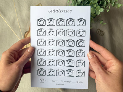 Städtereise A5 minimalistisch