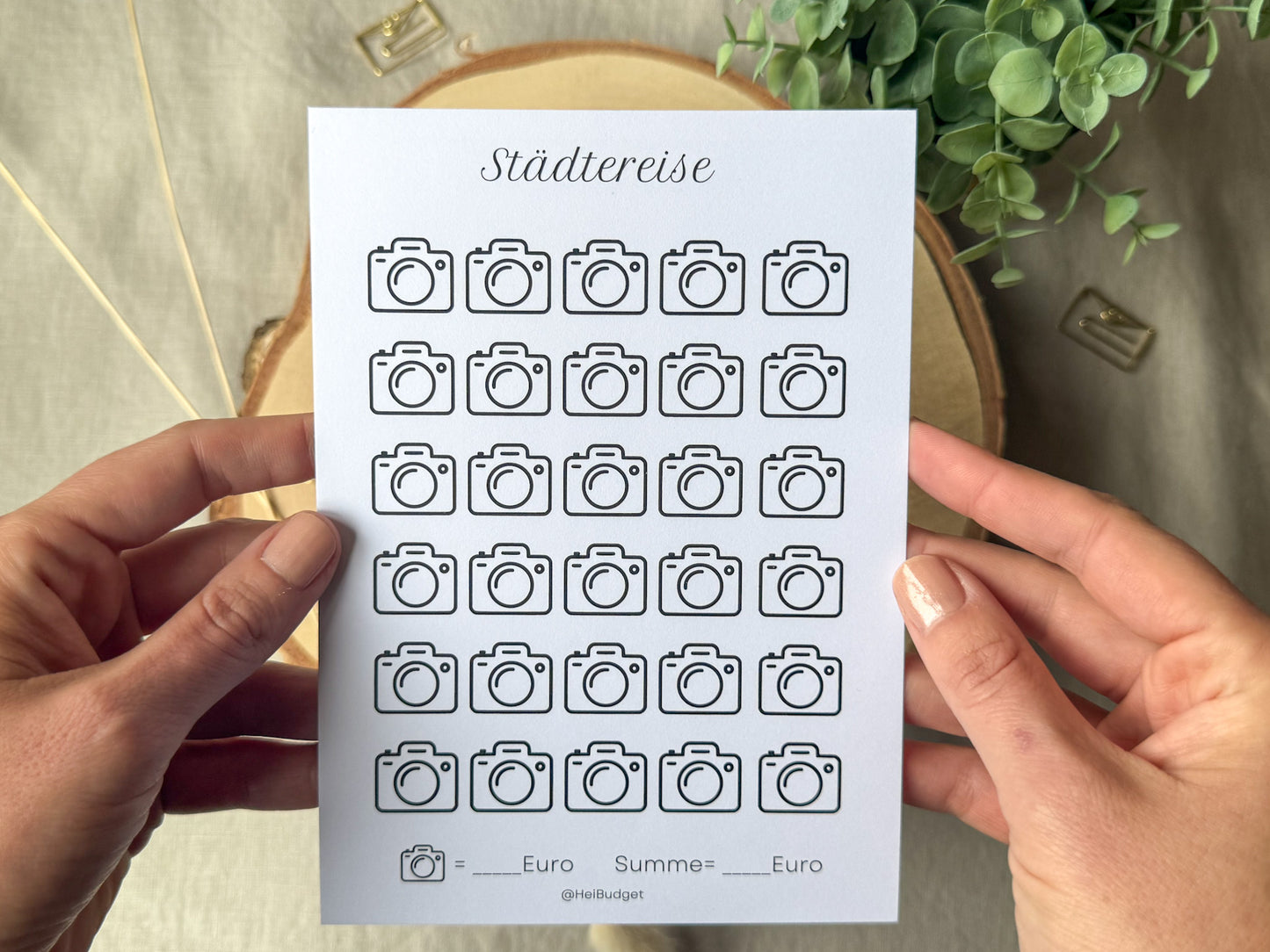 Städtereise A5 minimalistisch