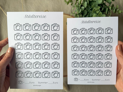 Städtereise A5 minimalistisch