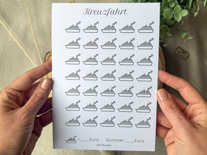 Kreuzfahrt A5 minimalistisch