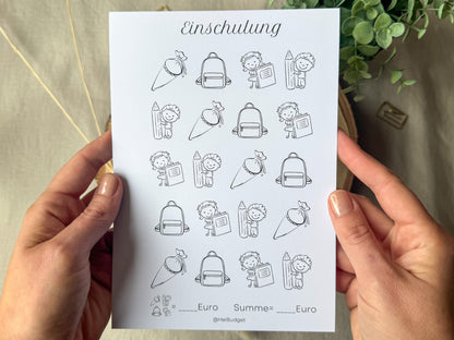 Einschulung A5 minimalistisch