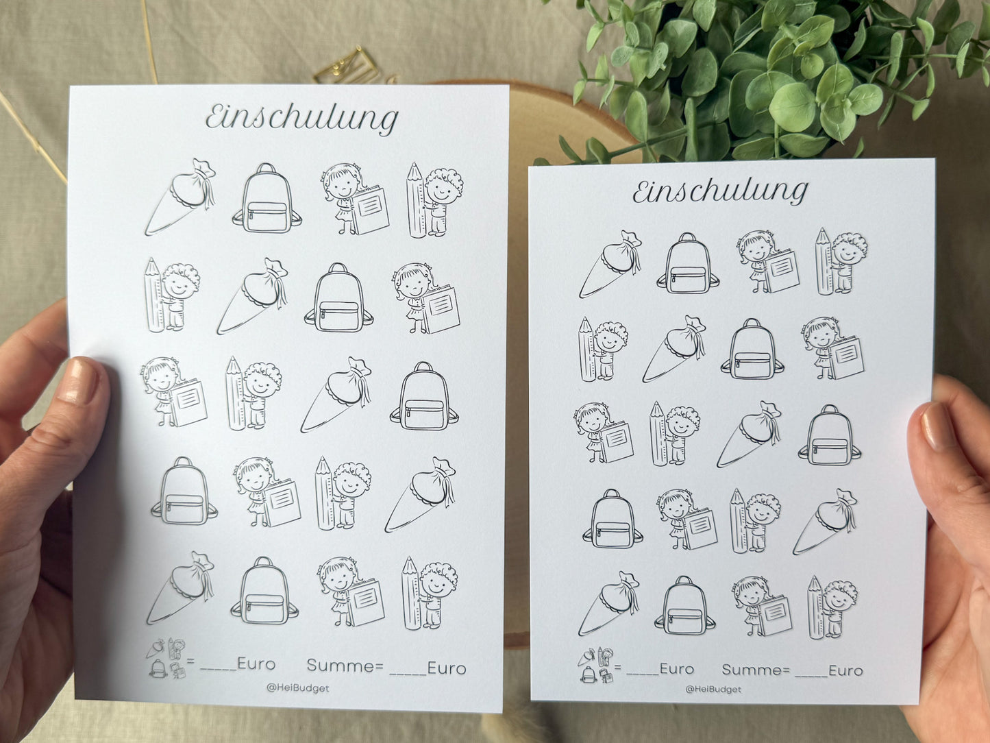 Einschulung A5 minimalistisch