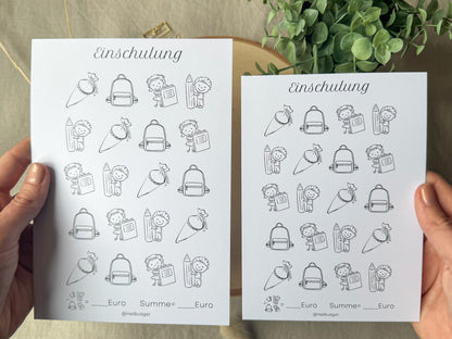 Einschulung A5 minimalistisch