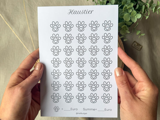 Haustier A5 minimalistisch