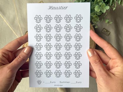 Haustier A5 minimalistisch