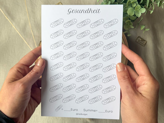 Gesundheit A5 minimalistisch