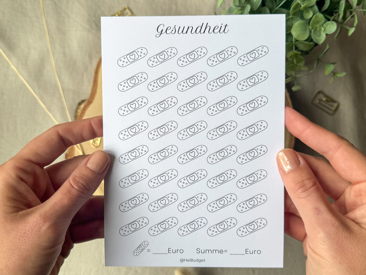 Gesundheit A5 minimalistisch