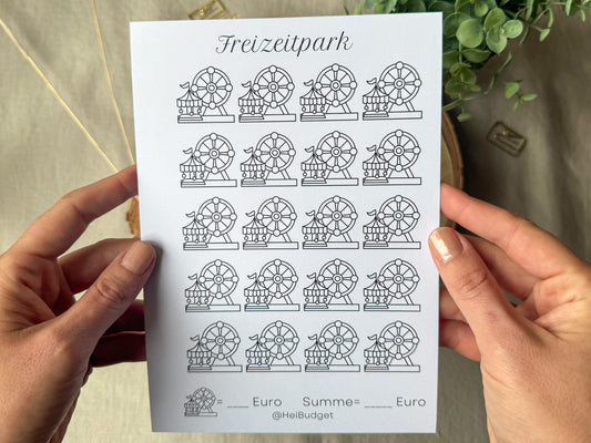 Freizeitpark A5 minimalistisch