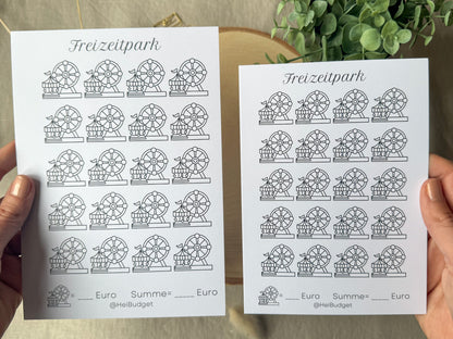 Freizeitpark A5 minimalistisch