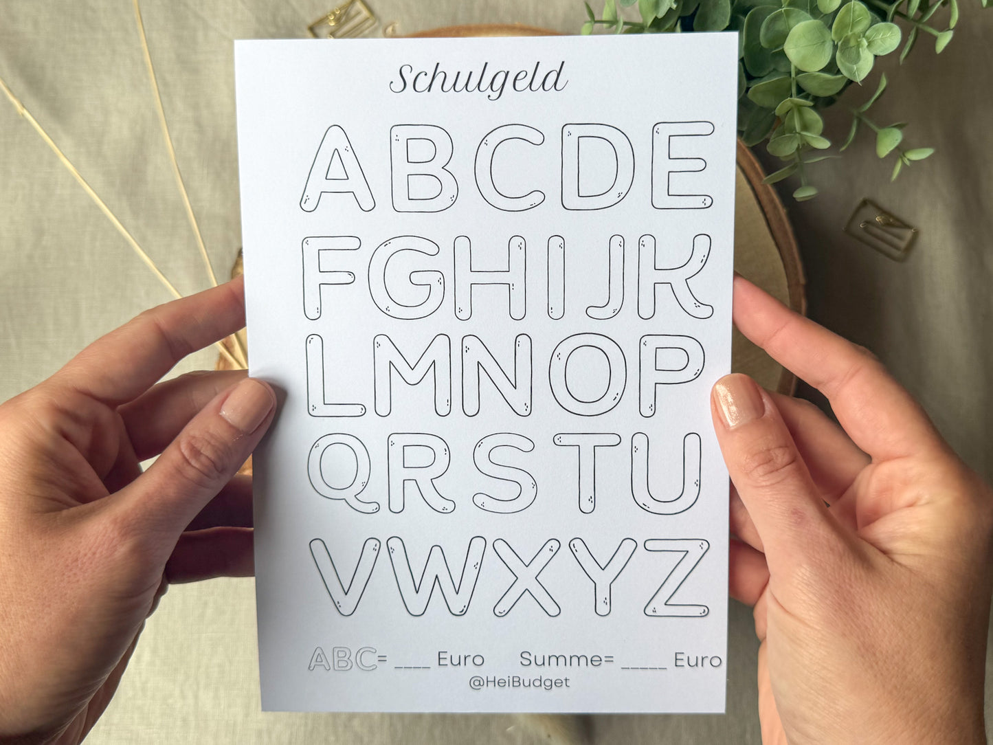Schule - back to school A5 minimalistisch