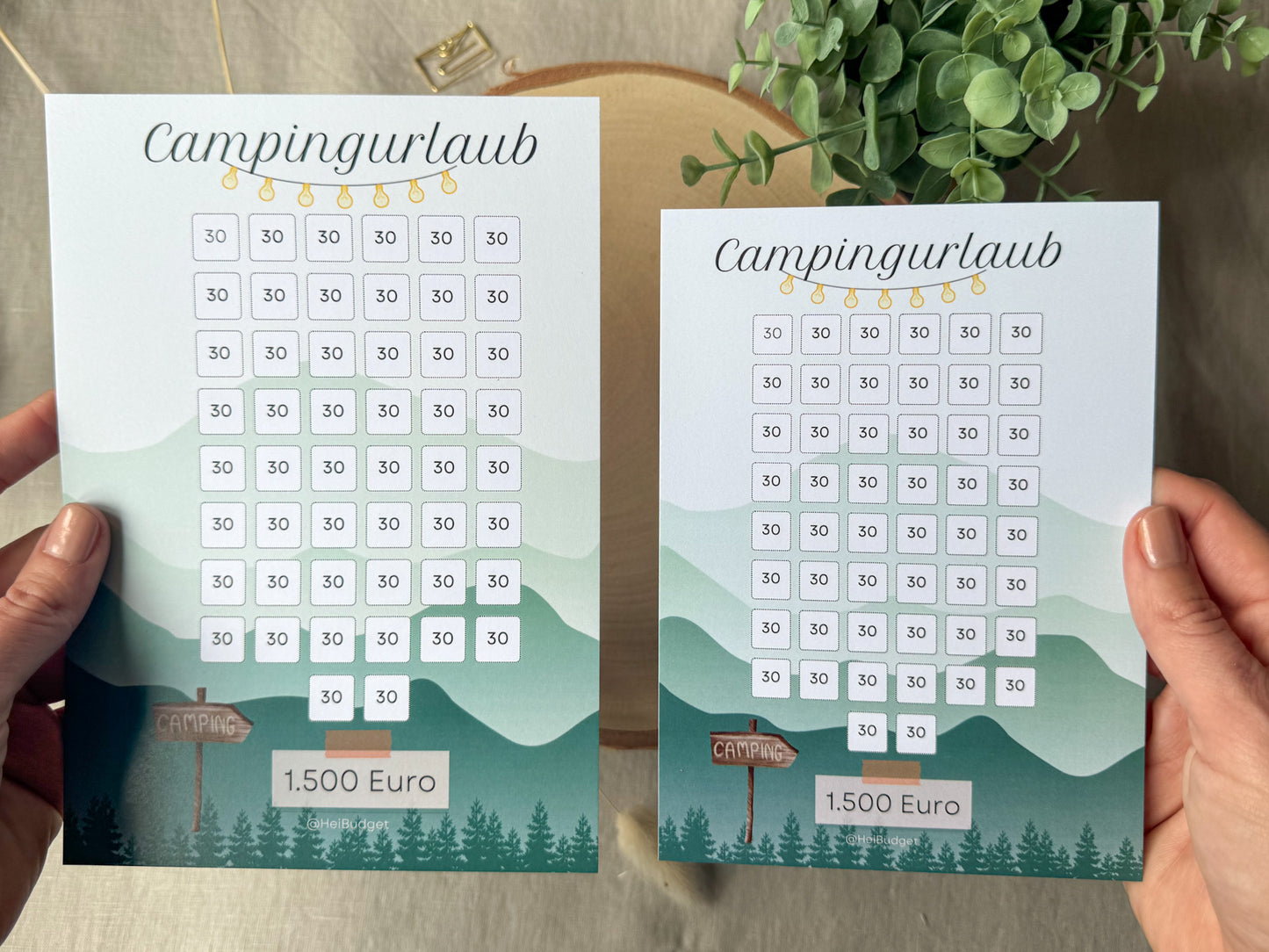 Urlaub Camping 1.500 Euro A5 bunt