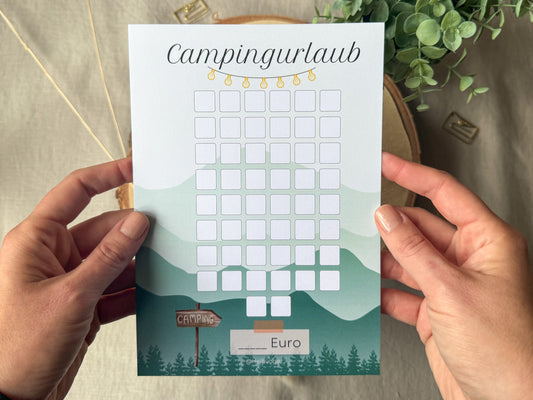 Urlaub Camping blanko A5 bunt