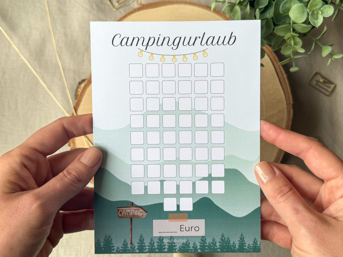 Urlaub Camping blanko A5 bunt