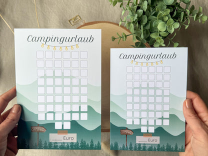 Urlaub Camping blanko A5 bunt