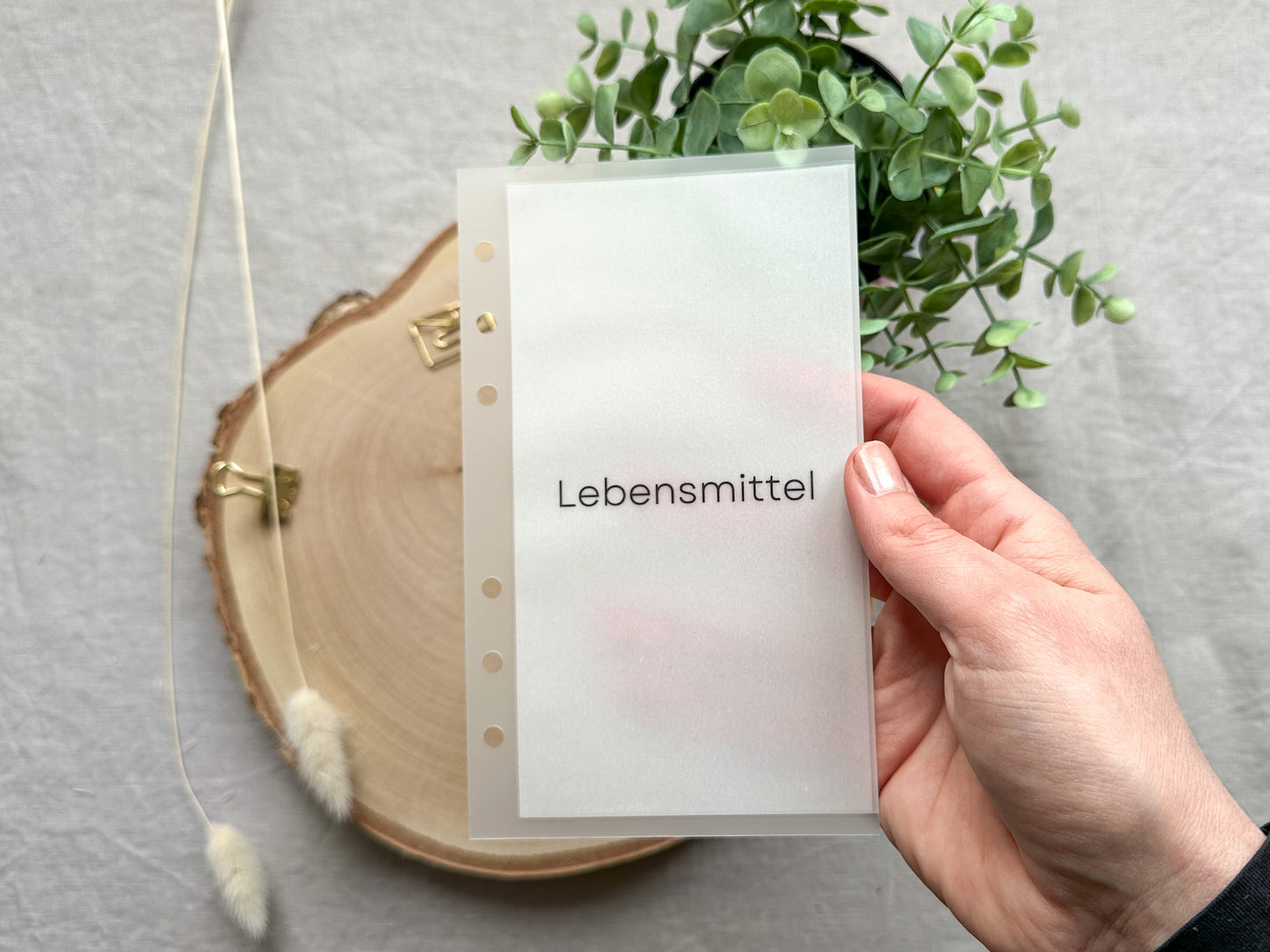 Budgetumschlag blanko A6 mit Beschriftung
