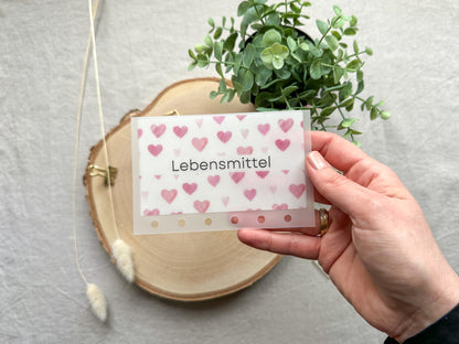 Budgetumschläge A7 mit Beschriftung Lebensmittel
