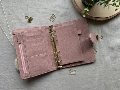 Oopsie Budget Binder A6 in blush mit goldenen Ringen - Budgetbinder - Planer