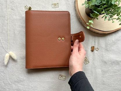 Oopsie Budget Binder A5 in braun mit goldenen Ringen - Budgetbinder - Planer