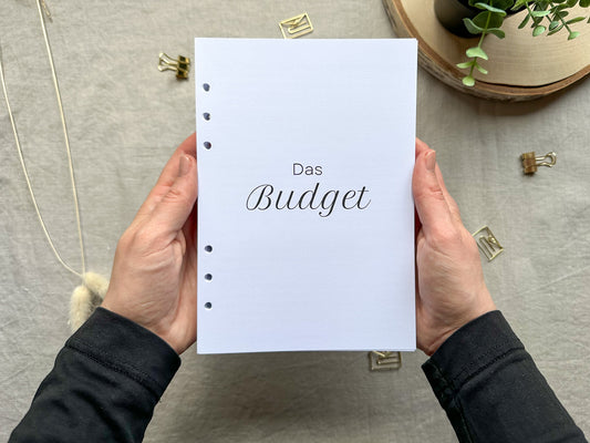 Budgetplaner - Haushaltsbuch - Budgetieren - Mein Budget - Familienbudget