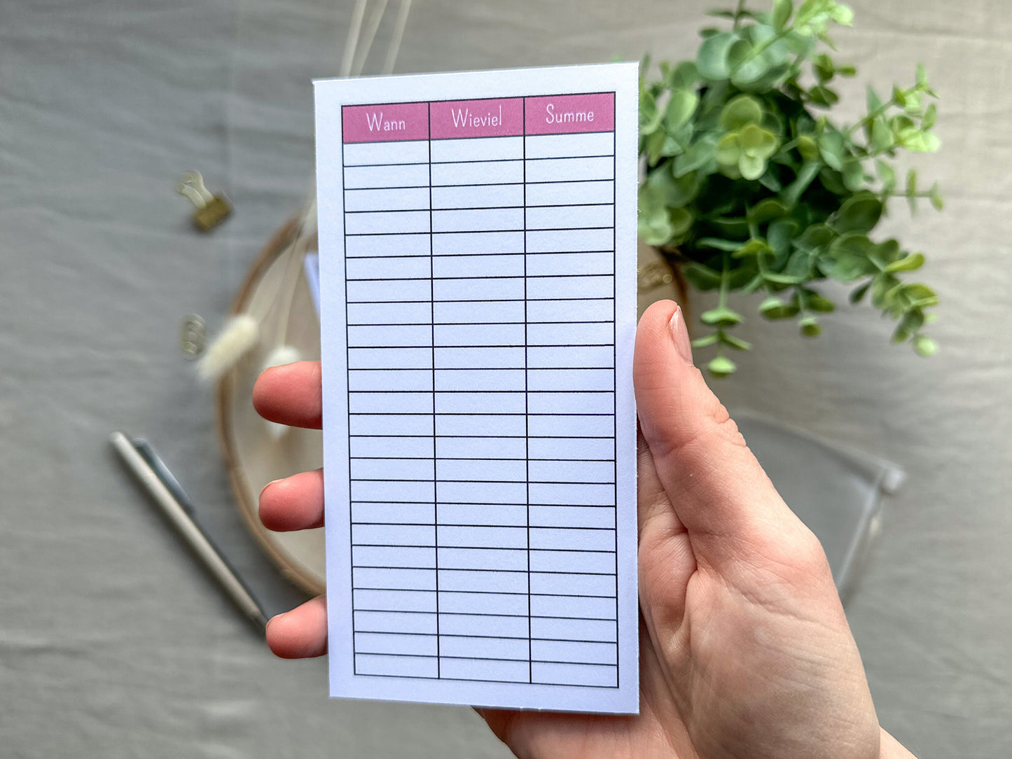 10 Euro Challenge A6 minimalistisch