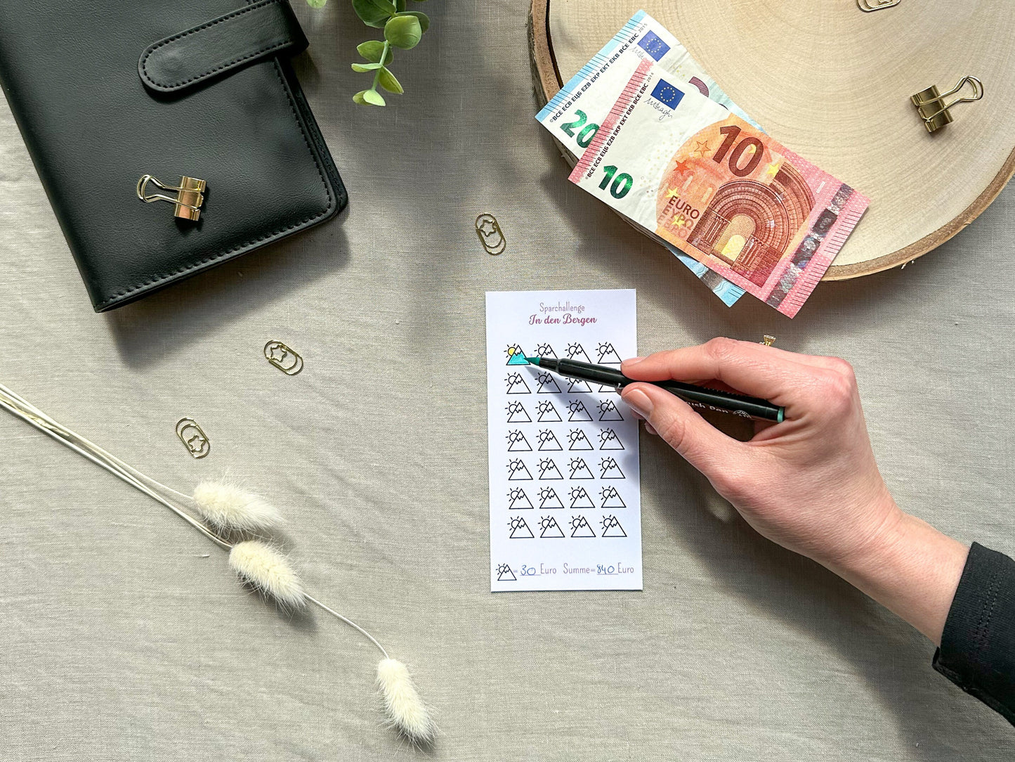 Urlaub In den Bergen A6 minimalistisch